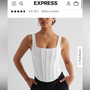 Express Body Contour High Compression Corset Cropped Tank